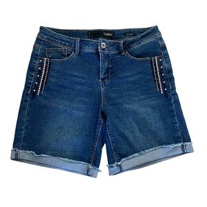 Thorn Denim Bermuda Shorts Embroidered Universal
